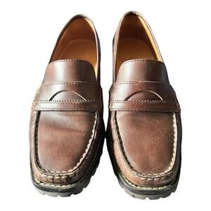Cole Haan Women’s Daryl Dark Brown Moc Toe Penny Loafer D22817 Size 7B